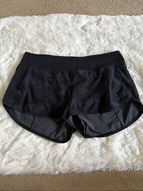 lululemon athletica Black Camo Athletic Shorts